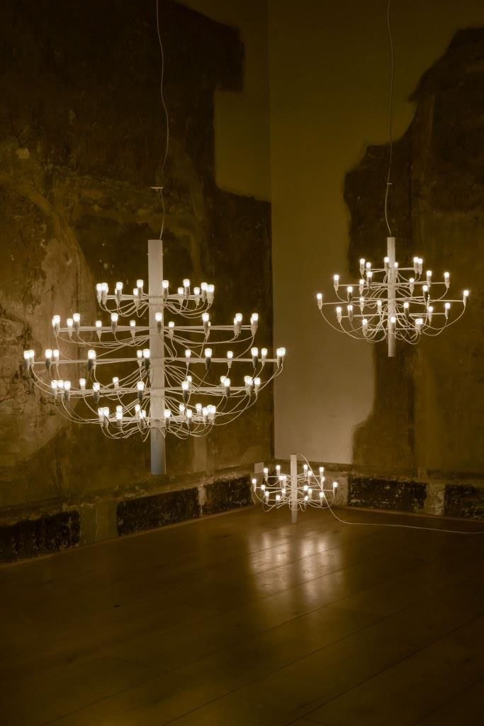 2097 sospensione Flos di Gino Sarfatti bianco - Ceriani Luce