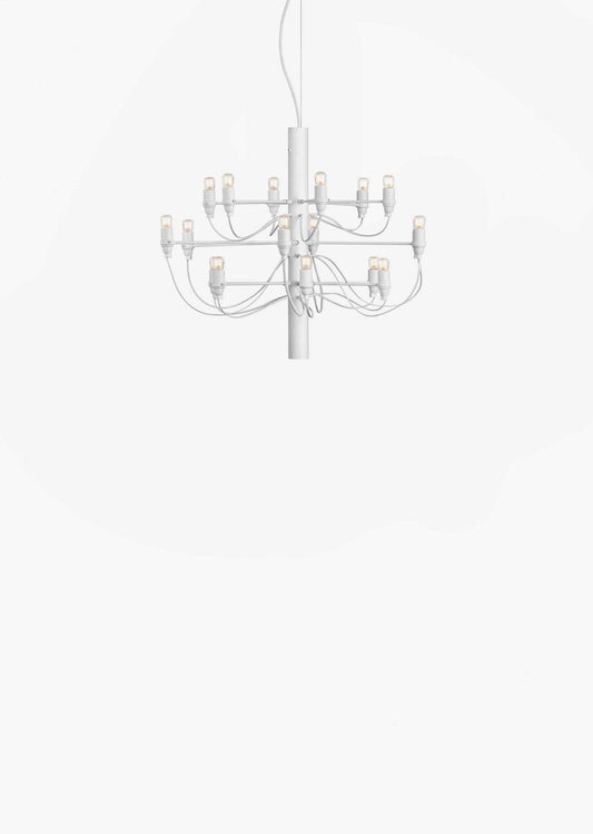 2097 sospensione Flos di Gino Sarfatti bianco - Ceriani Luce