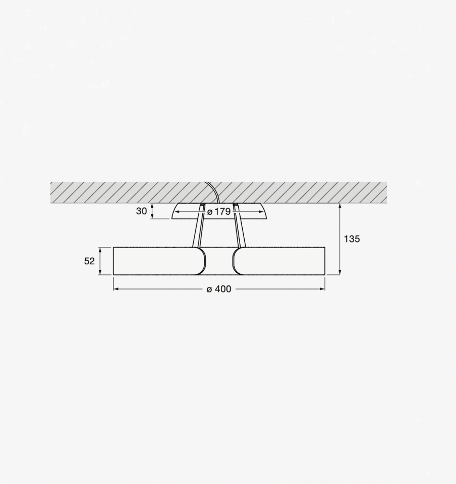 Mito Aura lampada da parete e soffitto Occhio Lighting - Ceriani Luce