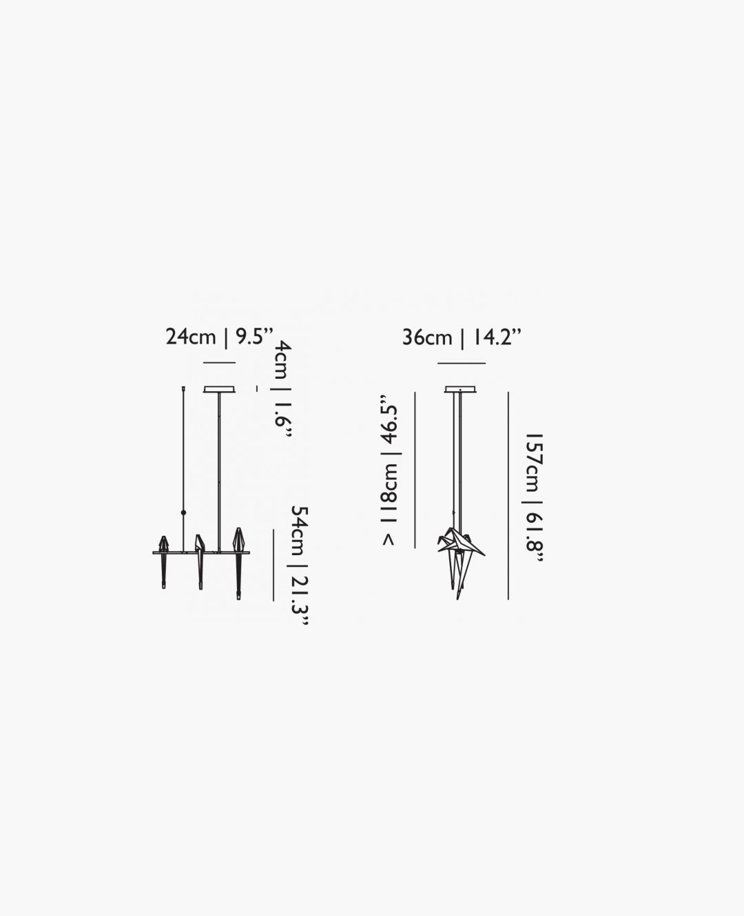 Perch Light Branch 3 sospensione