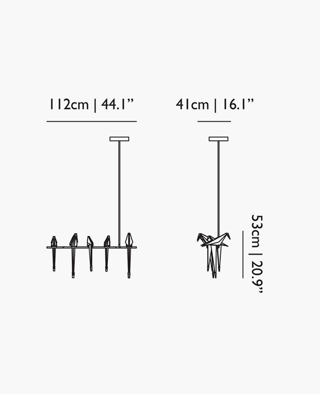 Perch Light Branch 5 sospensione