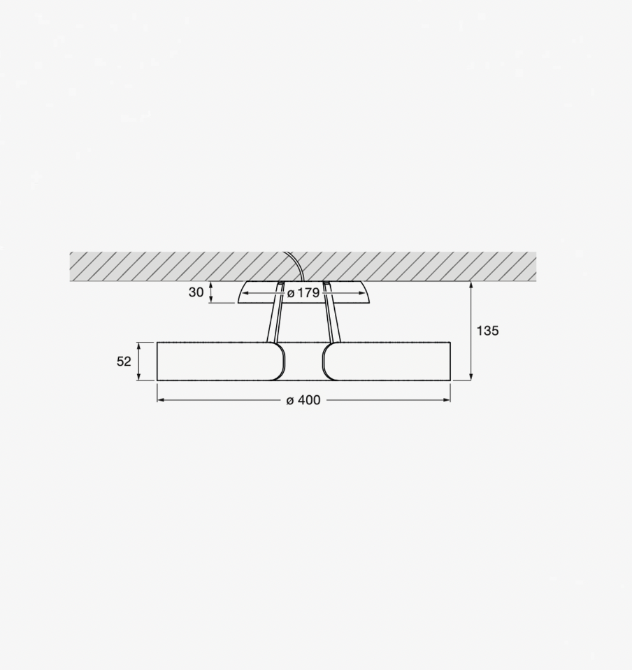 Mito Aura lampada da parete e soffitto Occhio Lighting - Ceriani Luce 